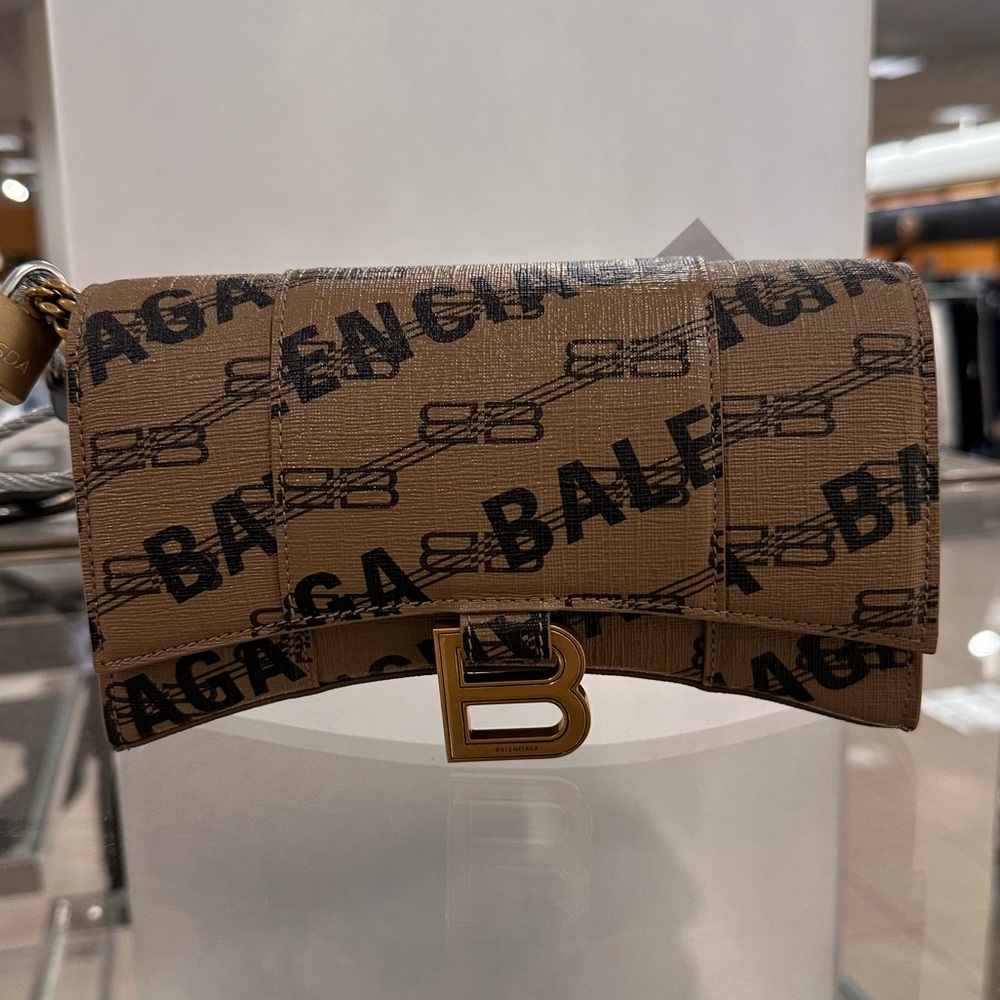 Balenciaga Hourglass Wallet on a Chain